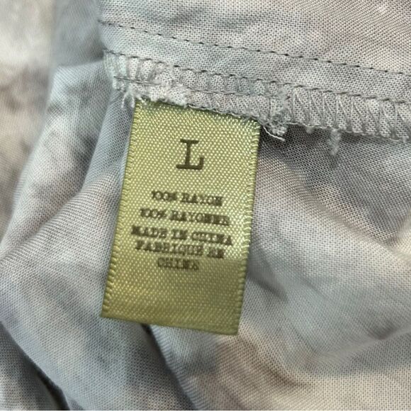 Alternative Grey White Starburst Tie Dye Maxi Dress L Hippie Boho Flowy - Picture 5 of 6